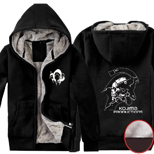 Hideo Kojima Productions супер теплые зимние толстовки с логотипом|hoodie sweatshirt|winter hoodiesweatshirt