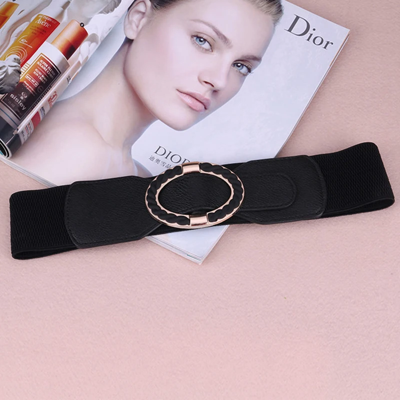 2017 классический черный кожаный широкий металлический пояс пряжкой Ремни для Для