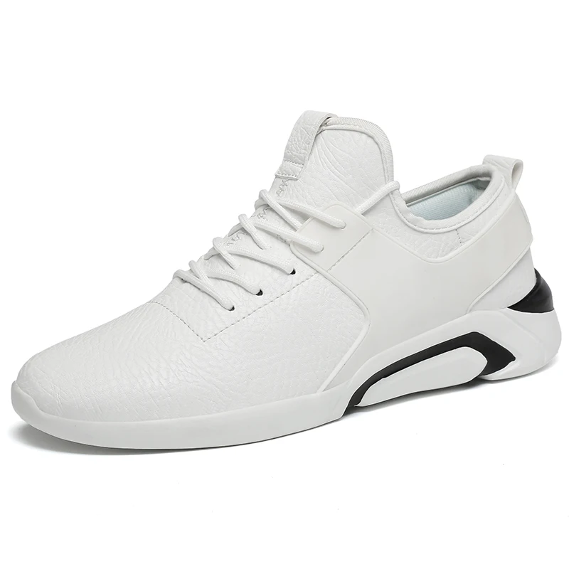 

2019 Spring Autumn Fashion High Quality Lightweight Shoes Breathable Pu Leather Waterproof Men Casual Shoes Big Size 39-48