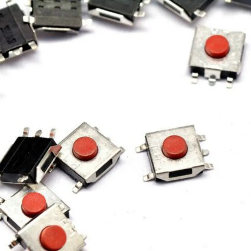 100 шт./лот 6*6*3 1 SMD мгновенный тактовый кнопочный переключатель 4 контакта
