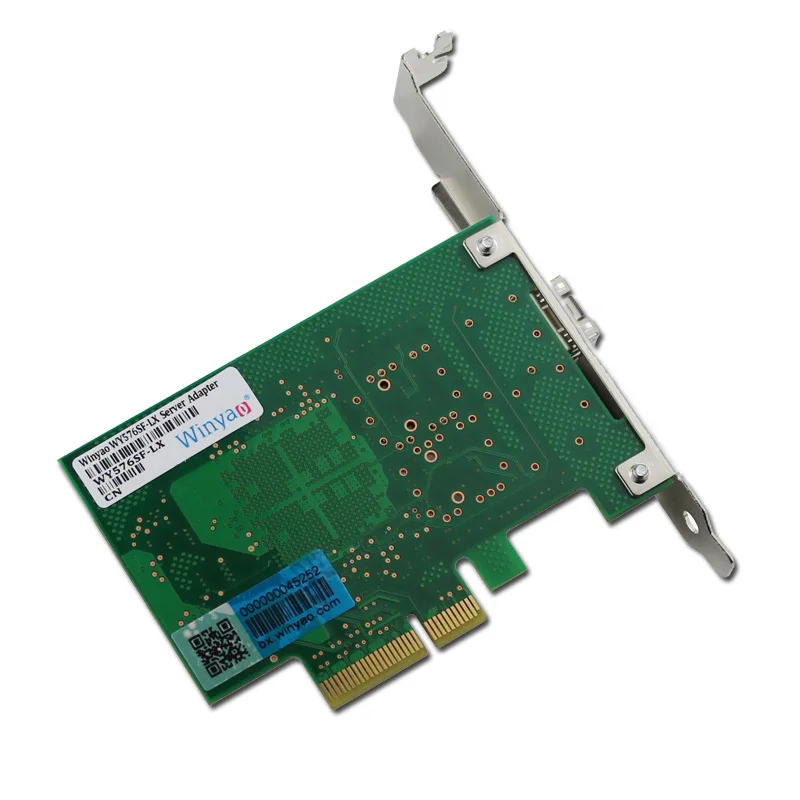 PCIe X4 гигабитная волоконная карта одномодовый 1310 нм 10 км LC оптический