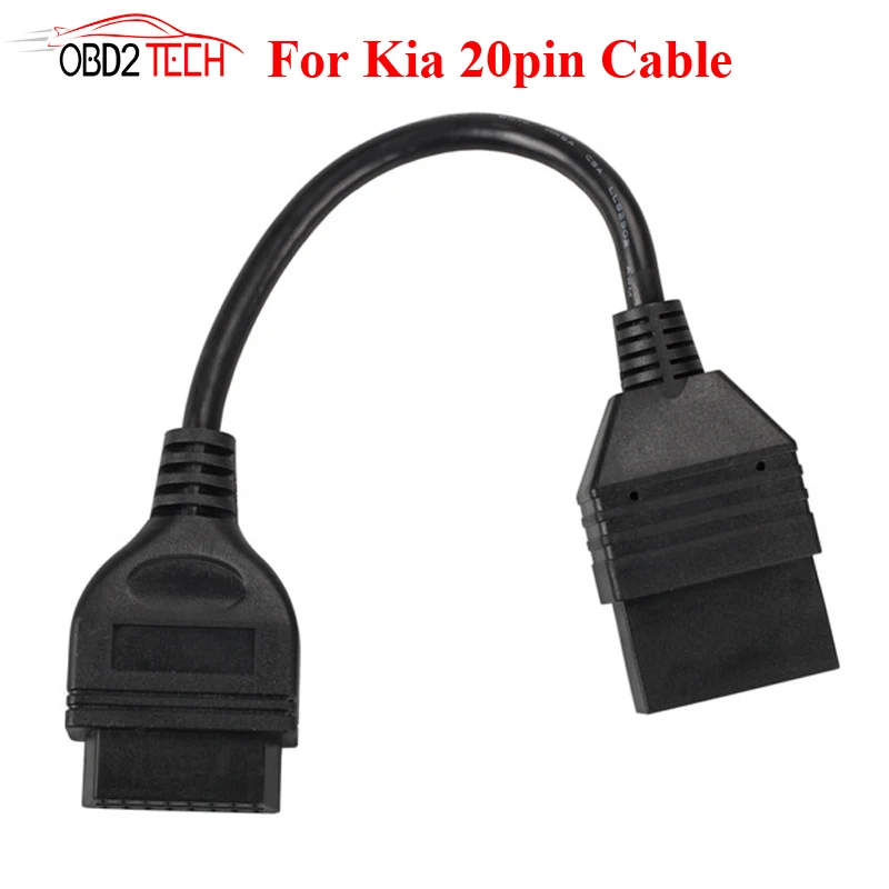 Высокое качество для KIA 20Pin мужской to OBD 2 OBDII 16 Pin 16Pin Женский адаптер