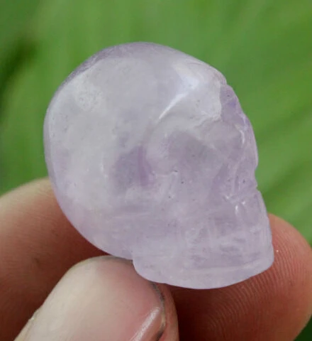 

5pcs Natural amethyst Quartz Crystal Skull Healing