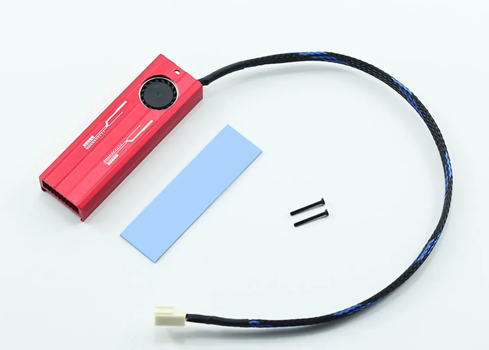 Турбо тихий вентилятор NVME NGFF M.2 радиатор ssd алюминиевый лист Тепловая силиконовая пластина Вентилятор охлаждения Радиатор