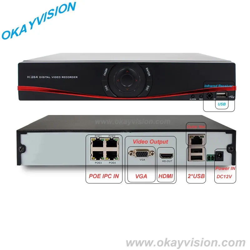 Новое поступление 4 шт. vandalproof 960 P IP камеры и 4ch NVR комплект | Безопасность защита