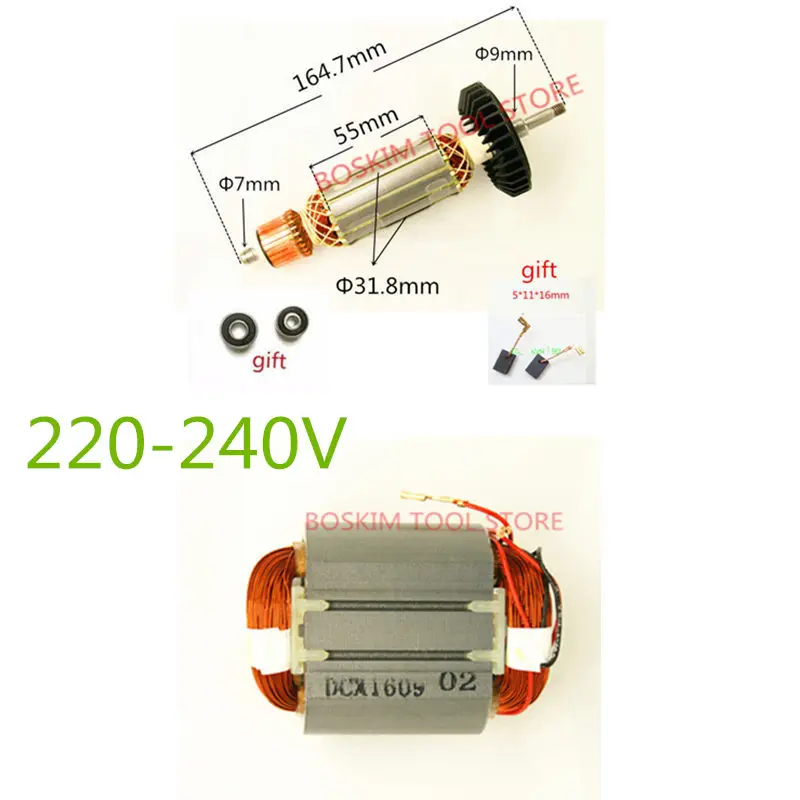 Якорный роторный Статор для MAKITA 515613 9 518870 8 510107 9558NB 9556NB 9556HN 9558HN 9557NB 9557HN 9556HNG 9557PB