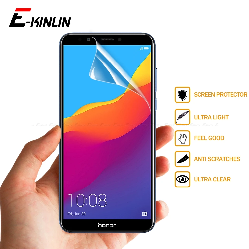 2 шт мягкая нано взрывозащищенная защитная пленка HD для HuaWei Honor 9X Premium 9A 9C 7C Pro 8C 8A 8S