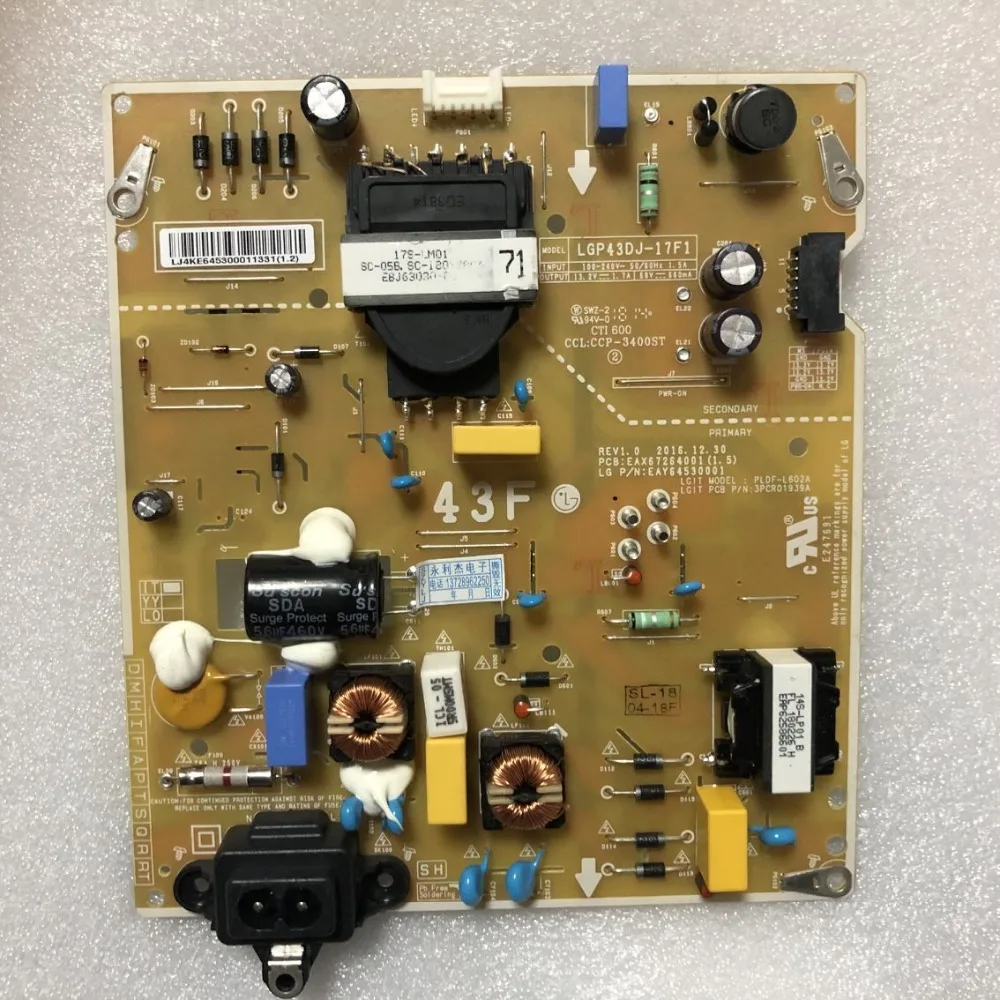 1 шт/лот хорошее качество бесплатно оригинал LGP43DJ 17F1 EAX67264001 EAY64530001|lote|spot |