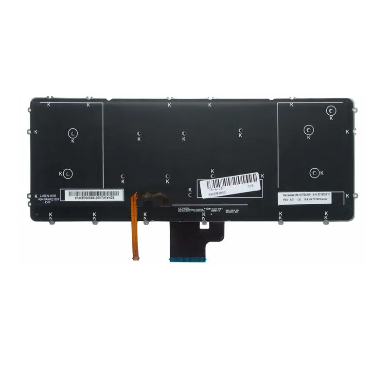 GZEELE новая американская раскладка для Dell Precision M3800 XPS 15 9530 US клавиатура с подсветкой 0HYYWM