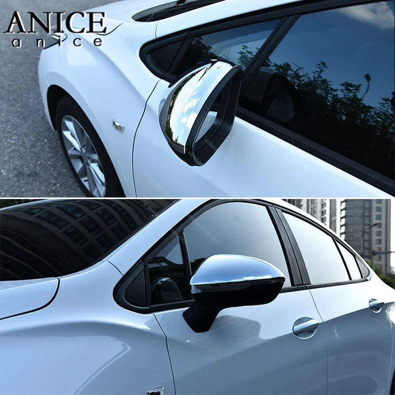 2pcs chrome Rearview Mirrors Cover Cup trim Fit for Chevrolet Cruze 2016-2019 |