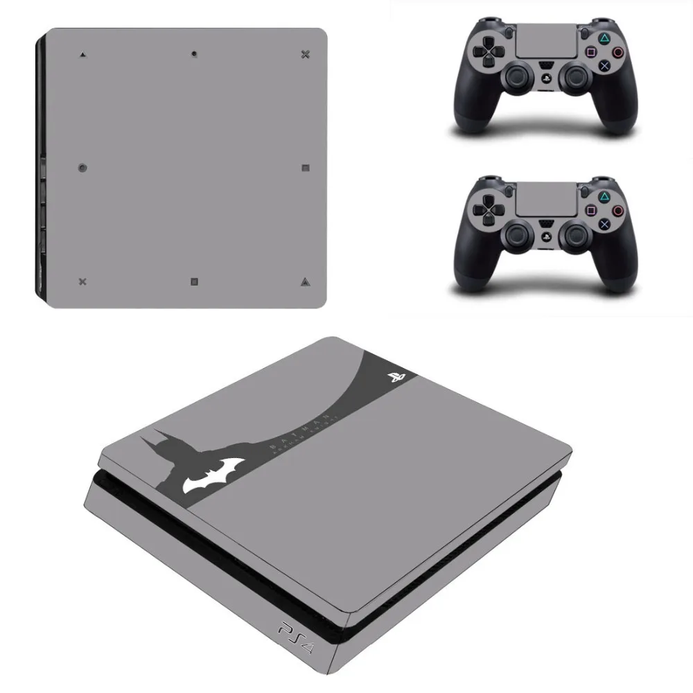 Бэтмен винил PS4 тонкий стикер кожи для Playstation 4 Тонкий консоли и 2 контроллера Скины