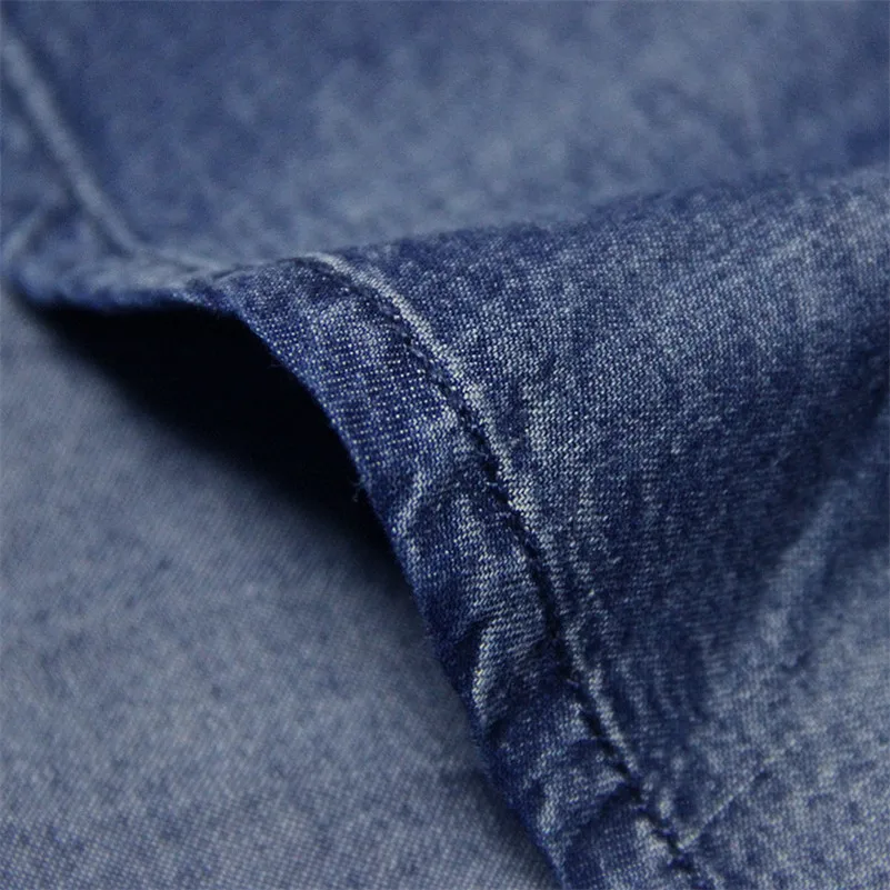 

100% Cotton Women Denim Blouses 2019 Spring Vintage Blusas Feminina Long Sleeve Turtleneck Embroidery Washed Woman Shirt Blouse