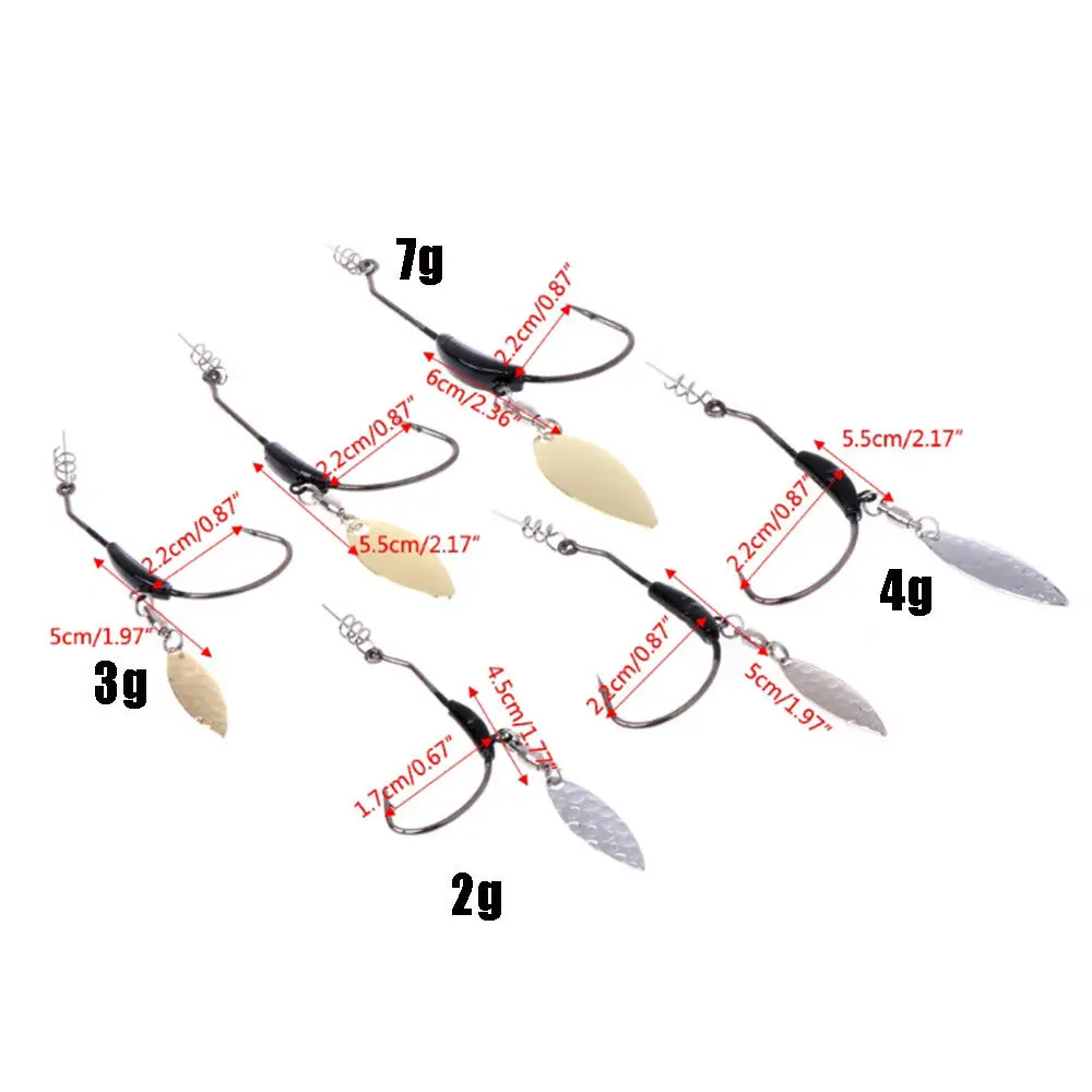 5 шт. головка вспышки с металлическими блестками добавить привести Вес приманки