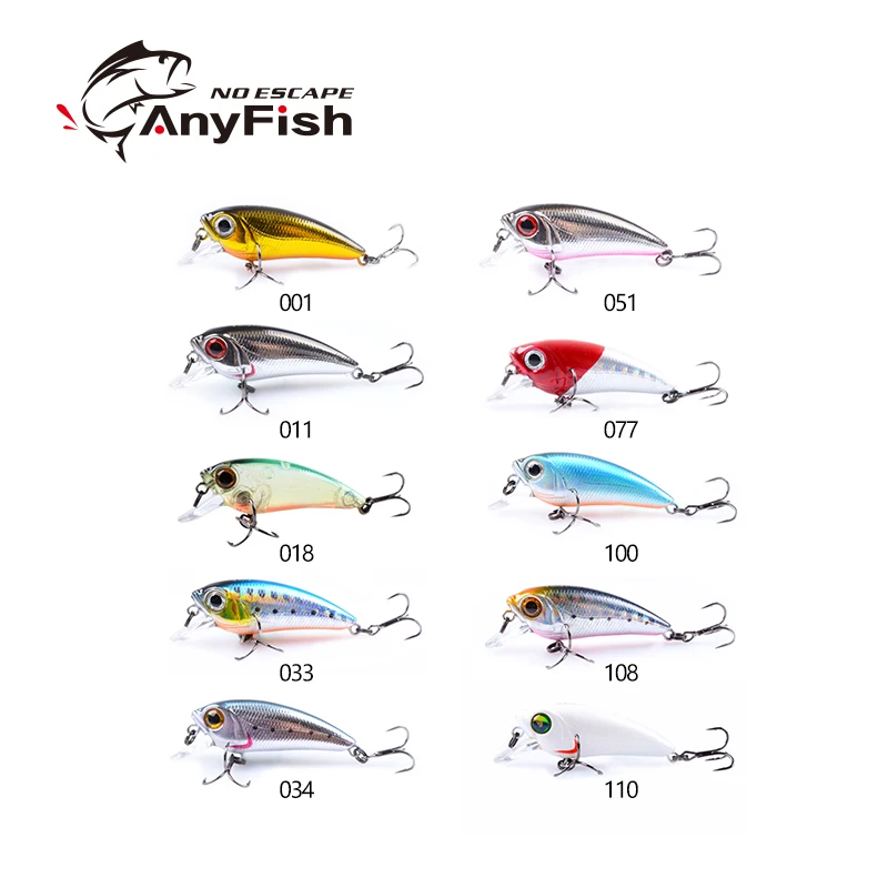 ANYFISH воблер SHAD 40F SR жесткая приманка для рыбалки 10 цветов на выбор 4 см 2 5 г с