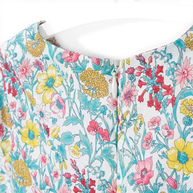 Girls' dress Cotton Green Floral Dress Princess Tank | Детская одежда и обувь