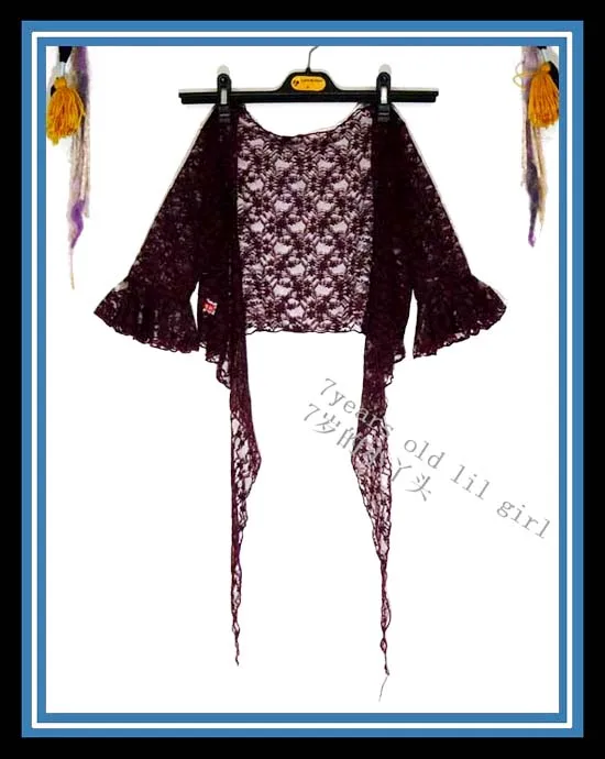 Кружевной топ для танца живота Цыганская Богемская Корея маленькие фланец