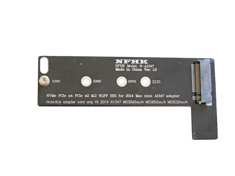 N-A1347 64 Гб 128 ГБ 256 512 1 ТБ NVMe M.2 NGFF PCIe SSD на позднюю Mac mini MEGEN2 MEGEM2 MEGEQ2 адаптера