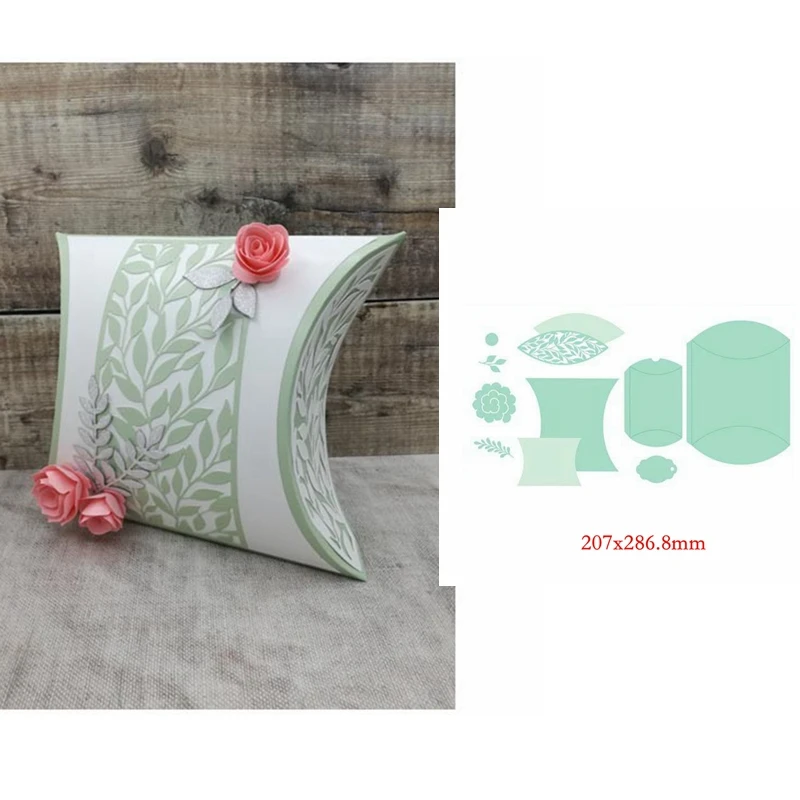 Набор больших металлических вырубных штампов в виде подушки для фотографий | Дом