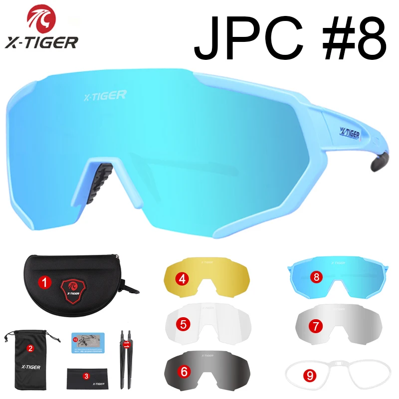 X-YJ-JPC08-5 Высокое Качество Поляризованные велосипедные очки велосипед спортивный для езды на открытом воздухе велосипедные солнцезащитные очки для мужчин для женщин очки 5 Близорукость Рамка - Цвет: X-YJ-JPC08-5