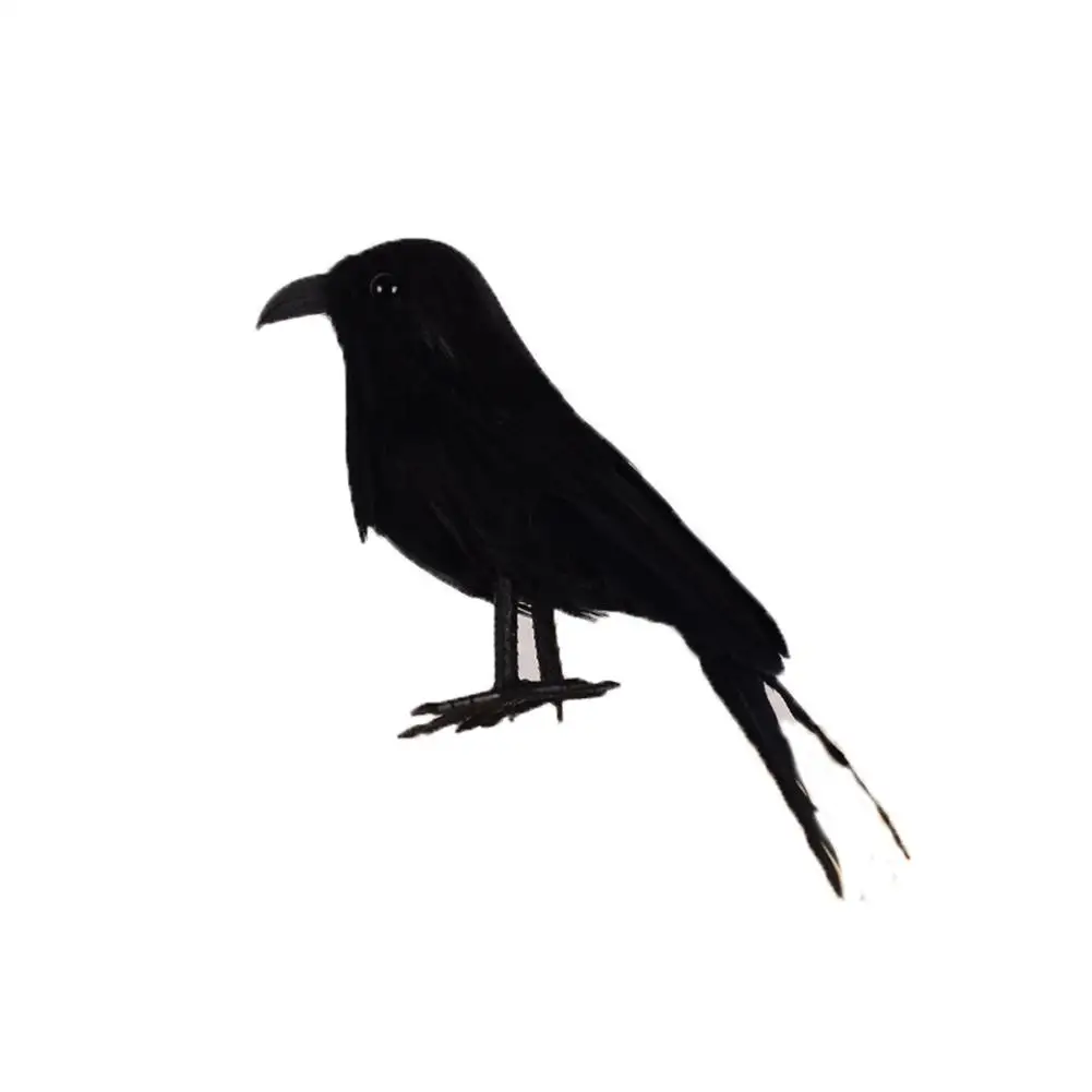 Adeeing Handmade Mini Realistic Crows Props Perfect Halloween Scene Decoration | Дом и сад