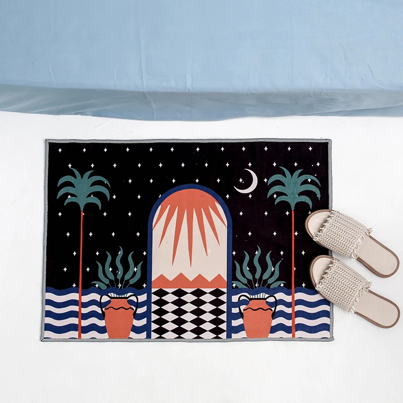 Collalily скандинавский ковер для гостиной геометрический дверной плед полосатый