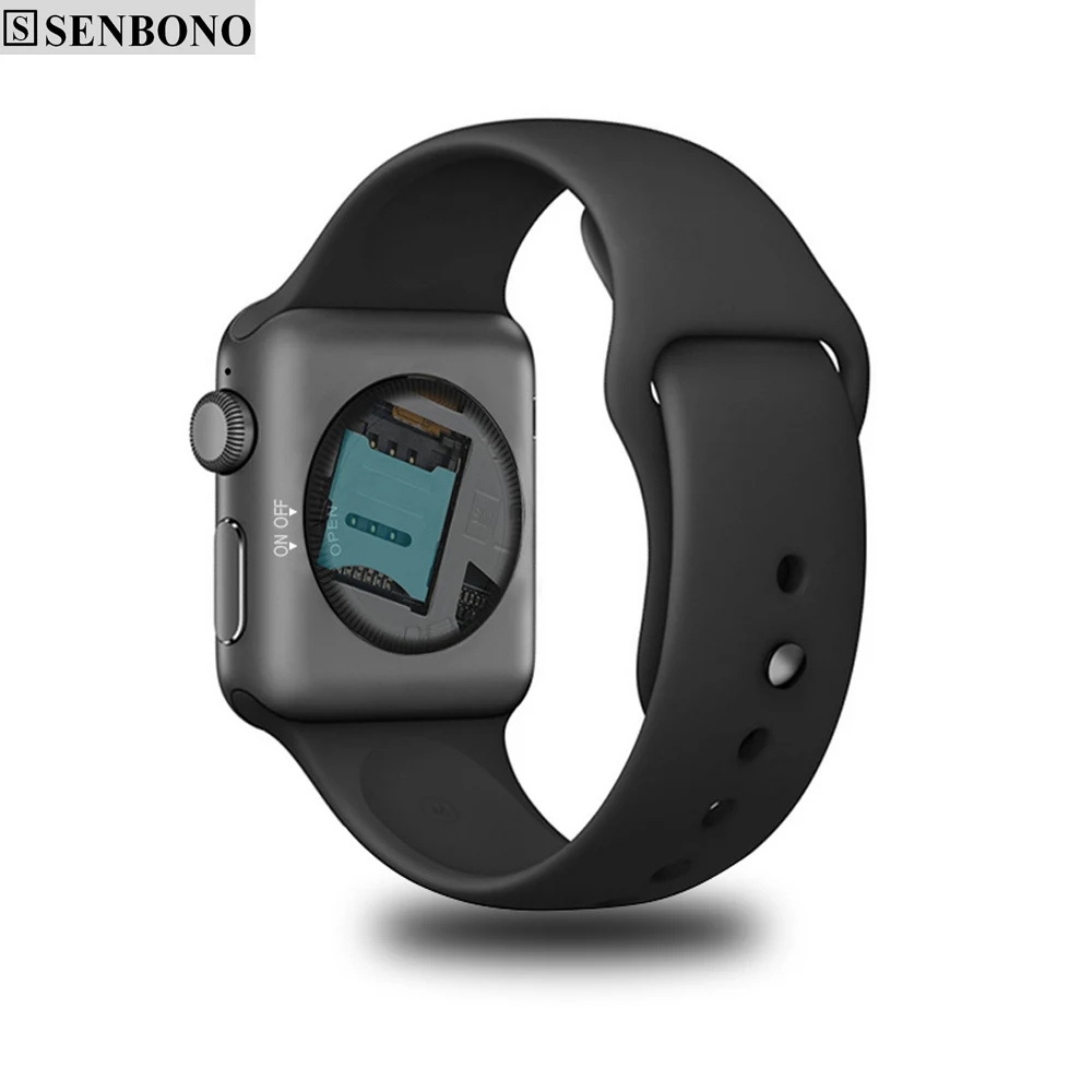 SENBONO DM09 Bluetooth Смарт-часы 2.5D ARC HD экран SmartWatch поддержка sim-карты телефон часы для IOS