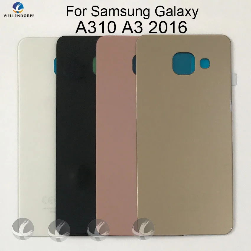 Задний стеклянный корпус + клей для Samsung Galaxy A310 A3 2016 задняя панель Крышка