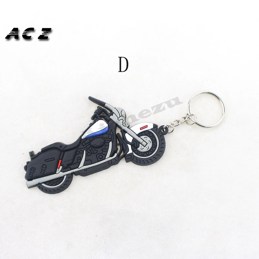 ACZ брелоки в виде мотоцикла мягкая резина кольцо для ключей двигатель мотокросса