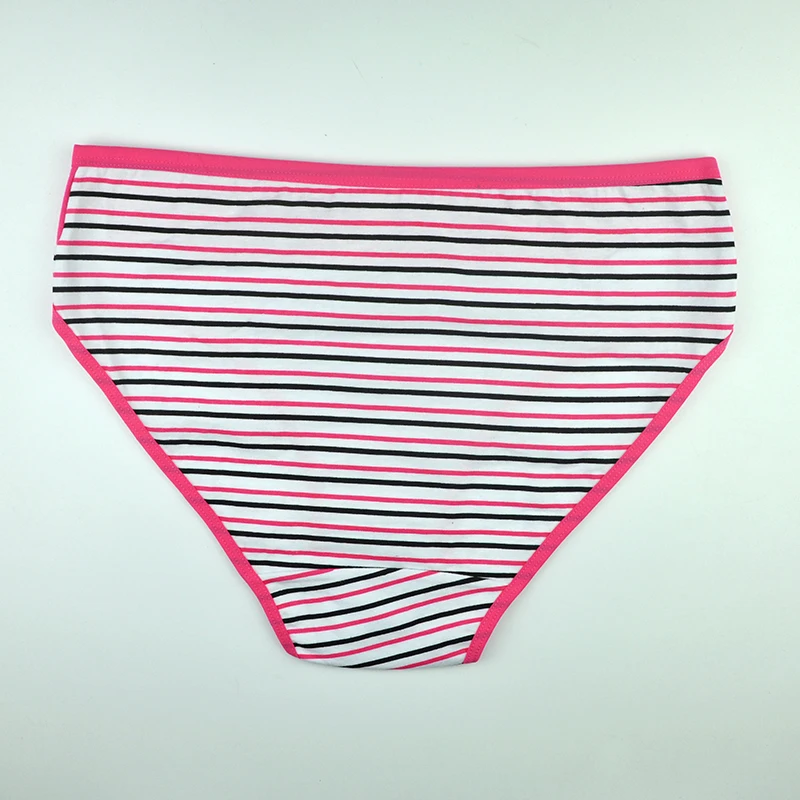 6 шт./партия женские хлопковые трусы в полоску|Женские трусики| |