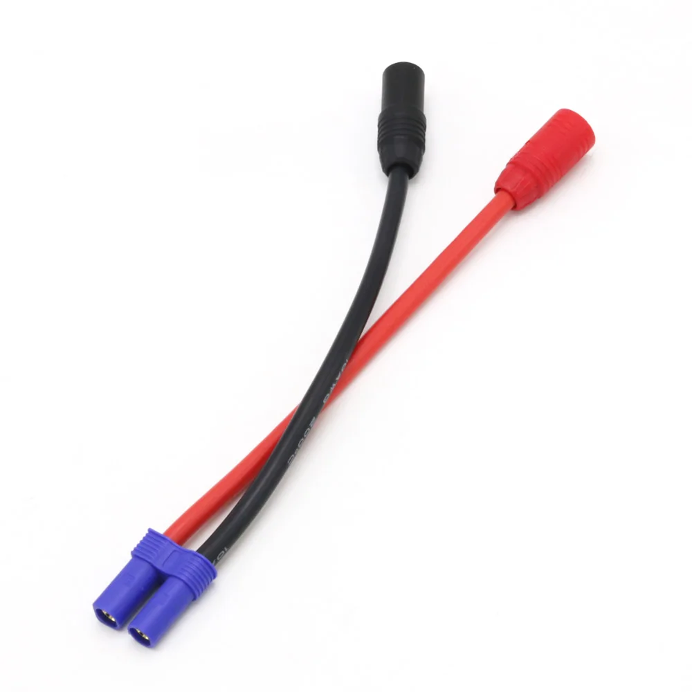 Переходник Amass EC5 /XT60 /XT90S Female to XT150 / AS150 Male/Female провод 10AWG 15 см для радиоуправляемых