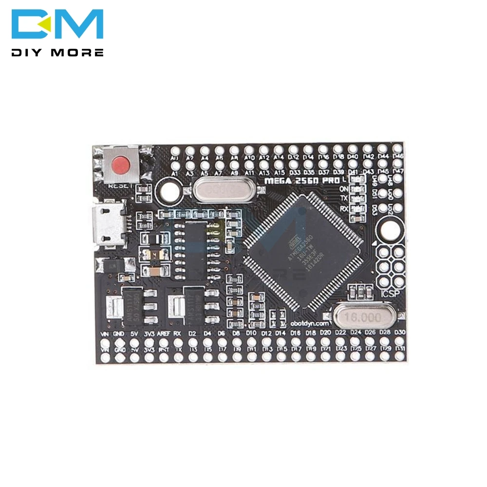 MEGA 2560 PRO встроенный CH340G/ATMEGA2560-16AU чип с наконечниками, совместимый с модулем Arduino Mega2560