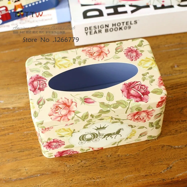 2016 NEW Classic iron series British style paper towel box multicolor optional European Home Furnishing storage boxes Дом и сад
