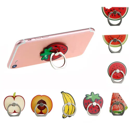 Универсальный 360 градусов Фрукты Арбуз палец кольцо смартфон подставка
