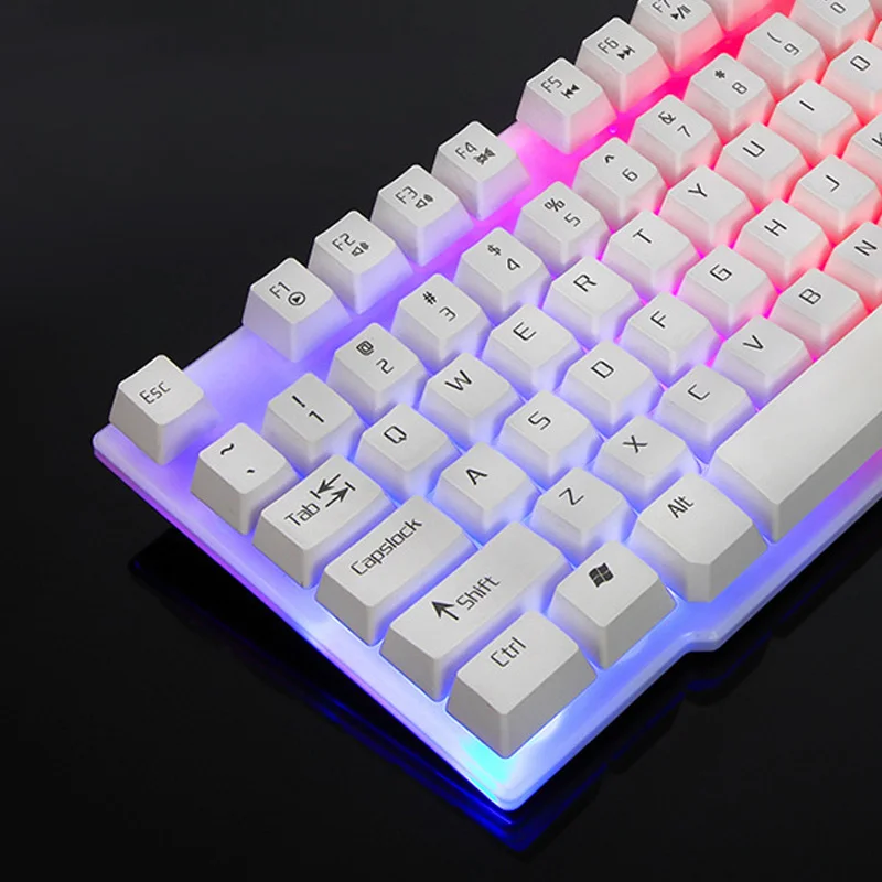 Игровая клавиатура с 104 клавишами механическая проводная USB RGB светодиодный