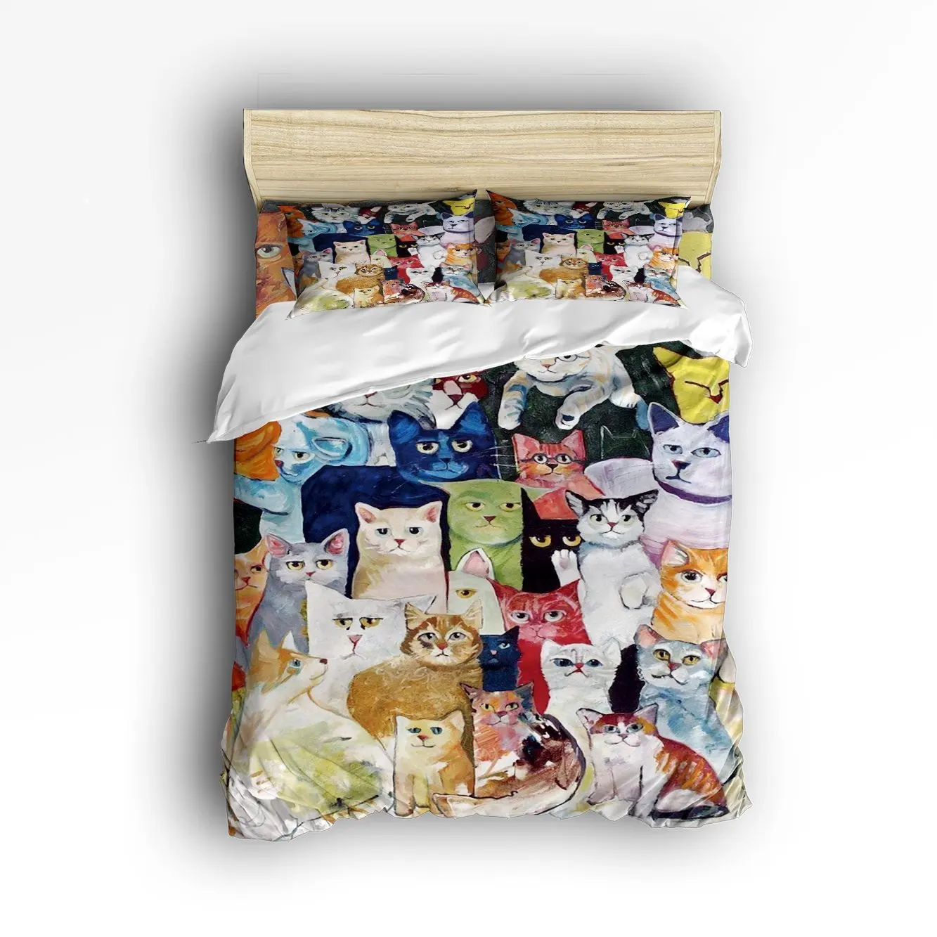Комплект постельного белья CHARMHOME 4 шт. пододеяльник простынь наволочки с 3d