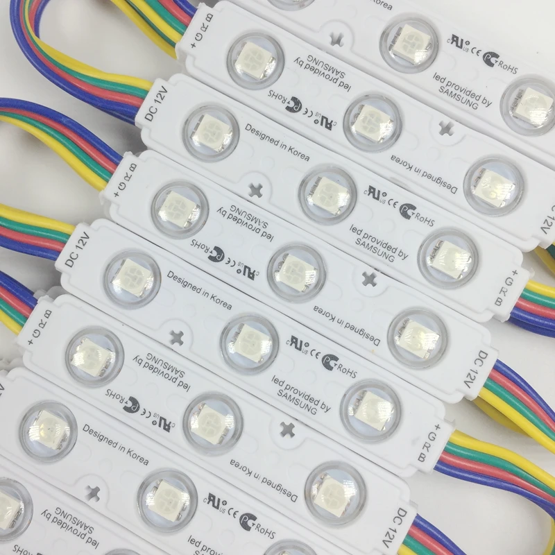 Новое поступление 10 шт./лот впрыск светодиодов 5050 RGB светодиодный модуль 1 5 Вт 12 В