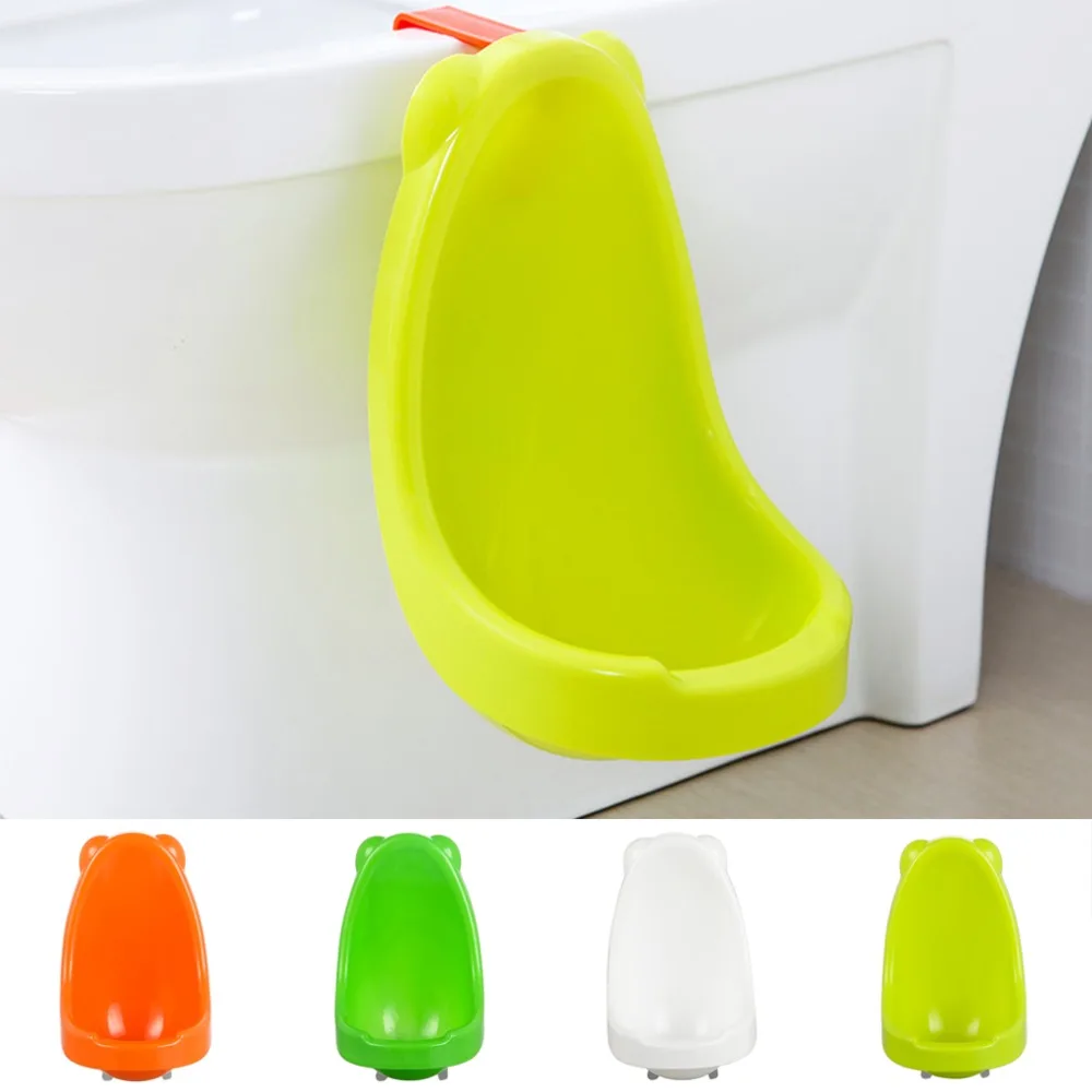 

Cute Animal Boy's Potty Urinal Portable Standing Toilet Frog Shape Vertical Wall-Mounted Pee Trainer Bathroom