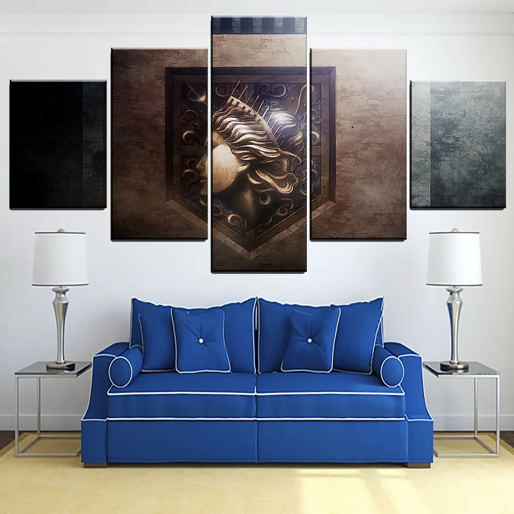 Attack on Titan Anime Painting On Canvas Printed One Set Modular Art 3 Panel Shingeki No Kyojin Picture Home Decor Wall Artwork | Дом и сад
