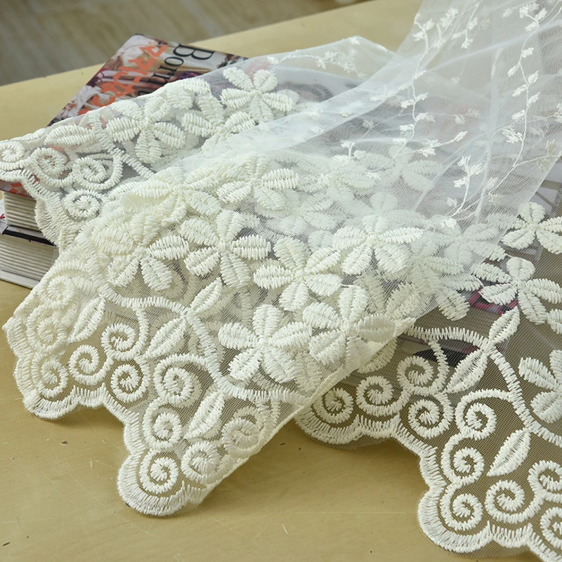 Шторы молочно белый тюль современные для Гостиная просвечивающие Кружево окно