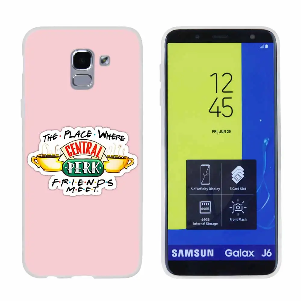 Pattern12 Кофейня Кофе из телесериала «Друзья для чехол для телефона samsung Galaxy j6 J8 J7 J5 J3 J4 Plus J610 Prime Мягкий силиконовый чехол - Цвет: Pattern12