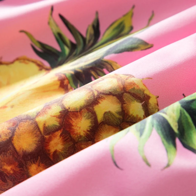 2017 новое летнее модное милое платье без рукавов с принтом ананаса Милое Платье До