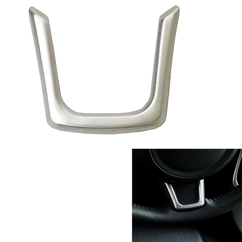 

Fit For Jaguar E-pace E pace 2016 2017 2018 2019 Chrome ABS Auto Styling Steering Wheel U Strip Frame Cover Trim 1pcs