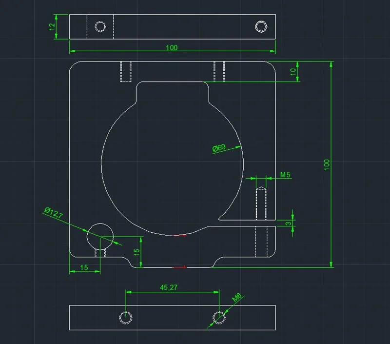 Крепление роутера SWMAKER OX CNC 63 5 мм/65 мм/69 мм/71 мм Диаметр роутера/крепление шпинделя