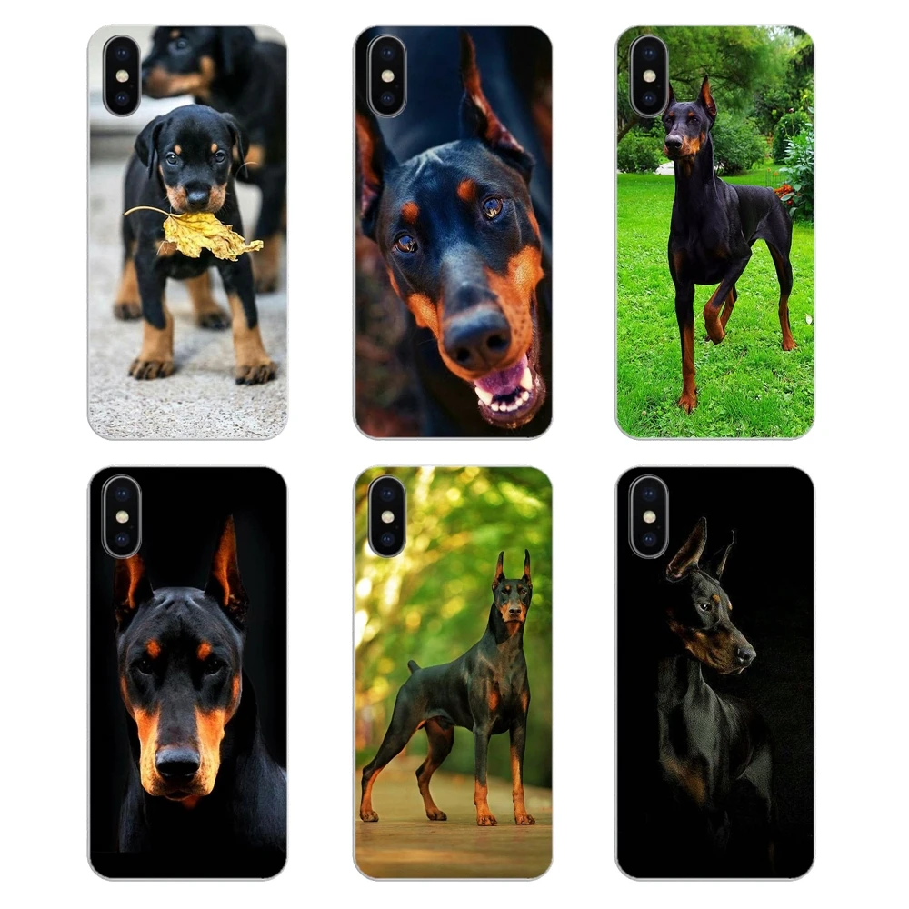 Силиконовые чехлы для лица Pinscher собака добермана язык Huawei P20 Lite Nova 2i 3i 3 GR3 Y6 Pro Y7 Y8 Y9