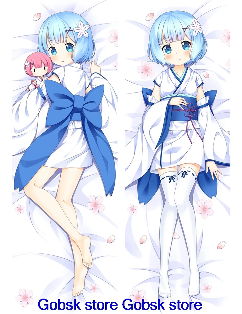 Может обновить аниме Re Zero Hajimeru Isekai Seikatsu Emilia Rem Ram Beatrice Подушка «Dakimakura» чехол обнимающий тело наволочка