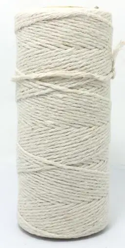 ZERZEEMOOY 8ply 1~ 1,5 мм 100 Ярд/катушка Хлопок Bakers шпагат смесь Baker's шпагат подарочная упаковка шпагат для ремесла 24 цвета - Цвет: Beige