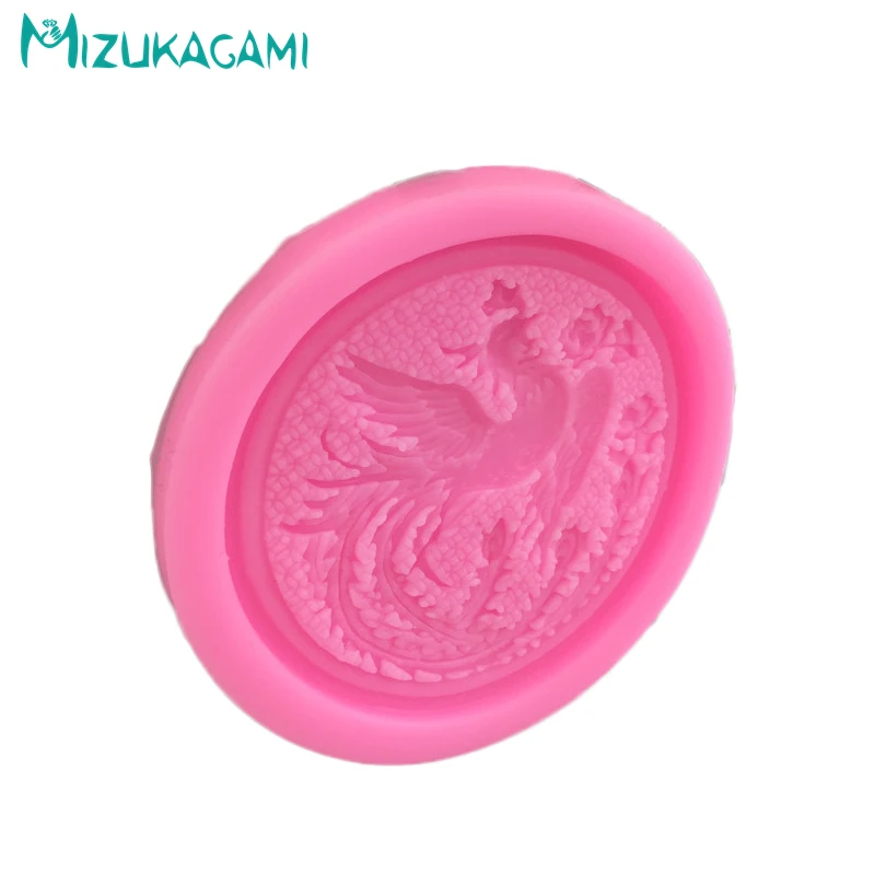 Dragon Phoenix Flower Bird Chocolate Clay Liquid Silicone Mold Fondant Cake Decorating Tool DIY Kitchen Baking Tools MJ-01961 | Дом и сад