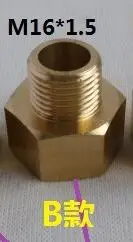 B Vidric шайба редуктор адаптеры манометр фитинги M14 16 18 20 поворотов 4 точки G1/2 метрики в британском - Цвет: B