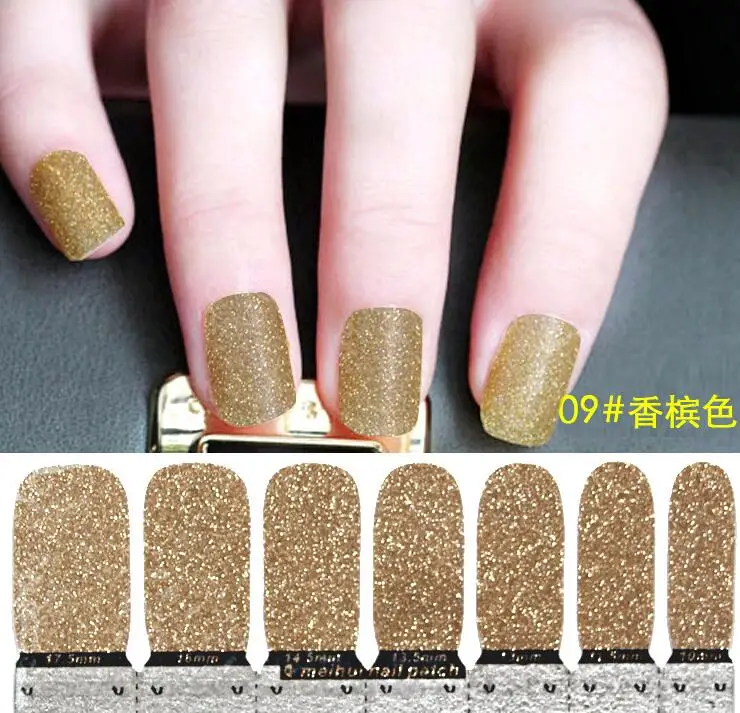12 шт. однотонные блестящие наклейки для ногтей|sticker nail art decals|nail stickers artnail decals |