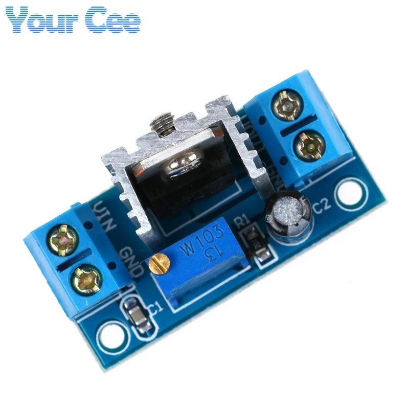 LM317 DC преобразователь понижающий модуль печатной платы линейный регулятор